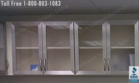 upper stainless steel casework cabinets for laboratories Tulsa Broken Arrow Muskogee Durant Fayetteville Rogers Bentonville