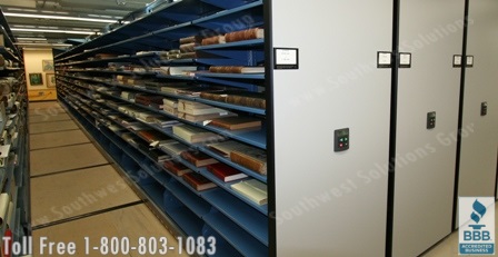 storing university rare book collections in high density shelving