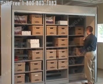sliding shelving units move side-to-side