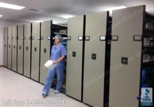 Easy close access to surgical supplies with movable shelving-22715 movable shelving provides easy and close access to surgical supplies