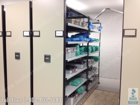 high capacity sterile supply storage shelving