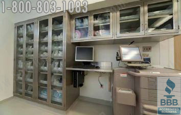 sterile core stainless steel casework and cabinets