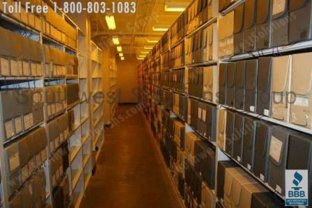 archival record box storage shelving chicago illinois