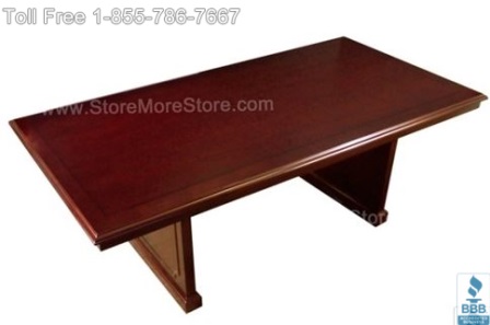 large rectangular conference table for boardrooms and meeting rooms