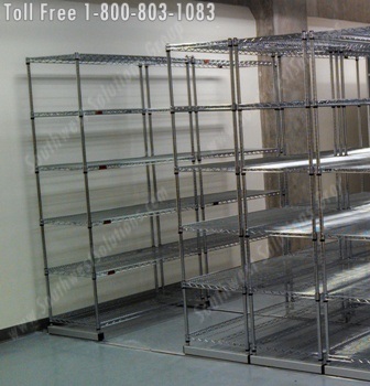 mobile wire racking on tracks Wire Storage Shelving New Orleans | Mobile Wire Racking Baton Rouge