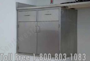 modular hospital lower cabinets made of stainless steel chicago