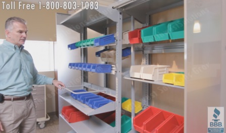 medical supply room plastic bin shelving for hospitals New Orleans Baton Rouge Shreveport Lake Charles Louisiana