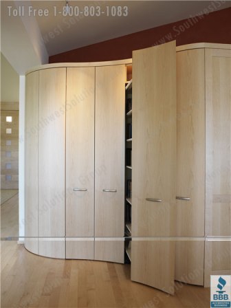 wood end panels on pull out storage units chicago illinois