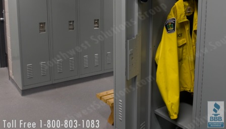 personal storage lockers for first responder gear and equipment