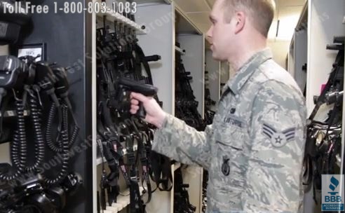 taking inventory with the rfid armory management system for tracking weapons