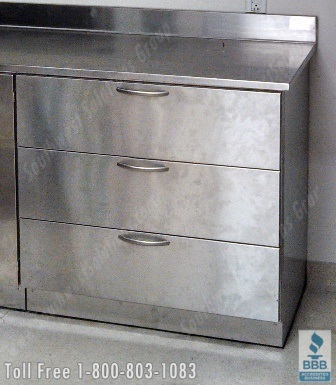 antimicrobial agion coated stainless steel casework medassets MS02790