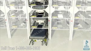 stacking stretchers gurneys and hospital beds on vertical storage equipment lifts saves space