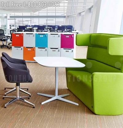 electronic day lockers with charging stations in a variety of colors