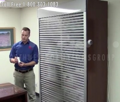 roll-up locking doors with remote control operation