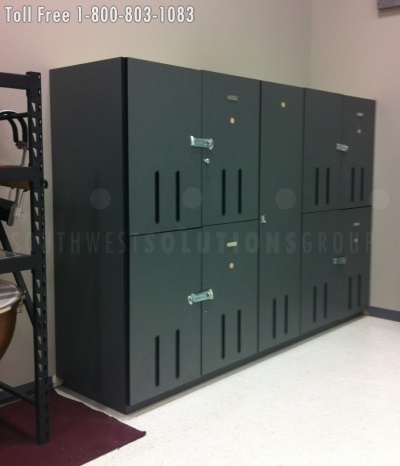 university orchestra and band instrument lockers
