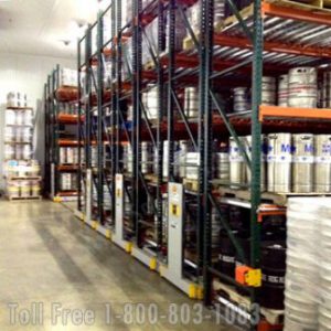 rolling pallet racks storing beer kegs fort worth wichita falls abilene sherman san angelo killeen arlington irving