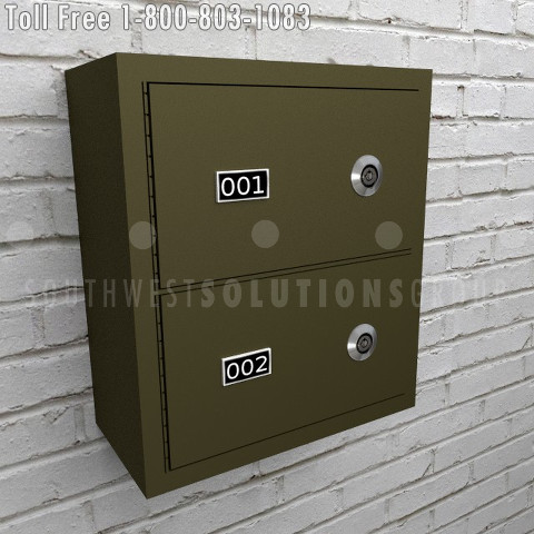 surface mounted wall mounted gun drop boxes