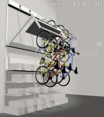 wall-mounted bike storage units for office and residential New York City Buildings