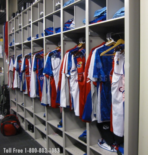 athletic apparel game day storage cubbies