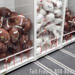 footballs-stored-high-density-shelving