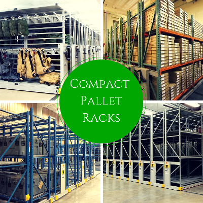 high density storage product compact pallet racks