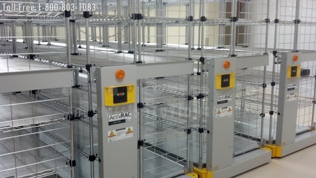 High Density Movable Wire Shelving for School Storage Saves Space
