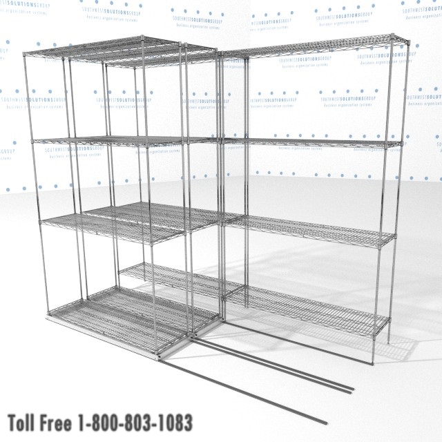 School Cafeteria Food, Movable Wire Shelving