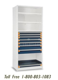 increase parts department profits with modular shelves and drawers for storing automotive parts