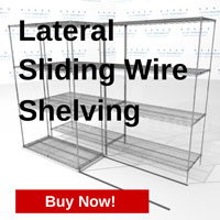 shop for lateral movable wire shelving at StoreMoreStore