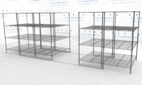 Sliding Movable Wire Shelving for Food Storage