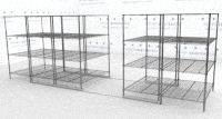 wire mobile shelving on rails storage shelves