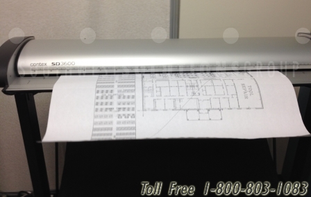 large format drawing scanning for printing architectural documents & blueprints