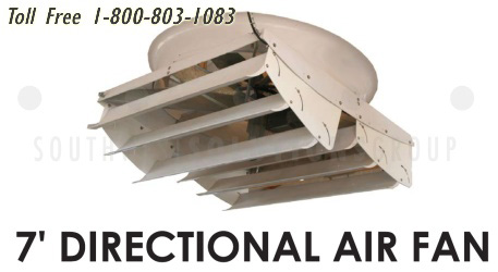 two directional 7 foot adjustable fans customize air flow for multiple uses