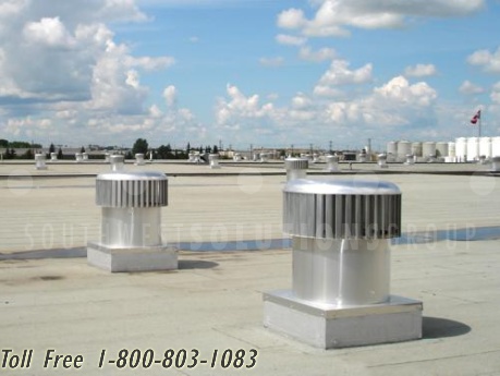 wind-powered exhaust turbines reduce temperatures up to 10 degrees