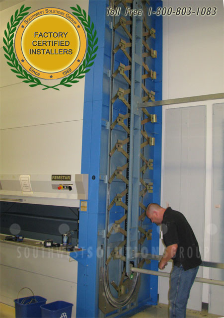installation & relocation services for vertical lift modules, shuttles