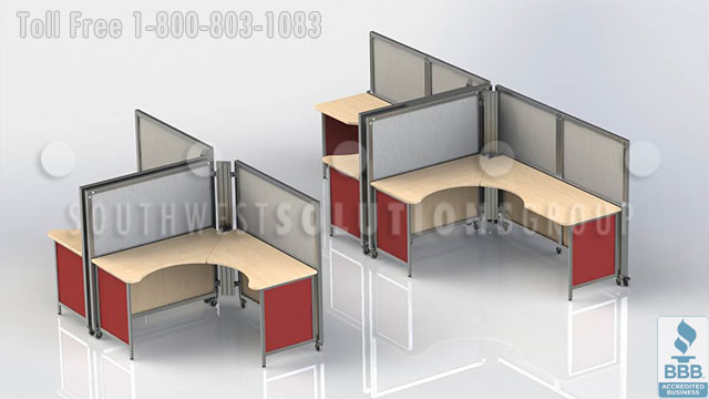 mobile cubicle panel system is durable and flexible
