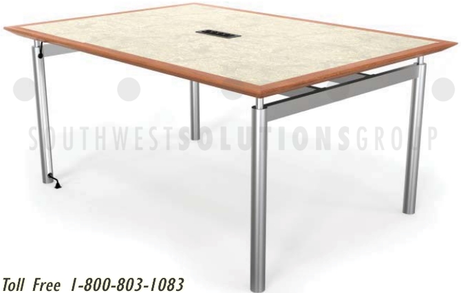 individual desks and study tables with wire management systems & outlets for libraries