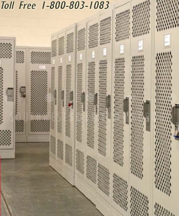 gear & equipment mesh storage lockers prevent property loss and damage