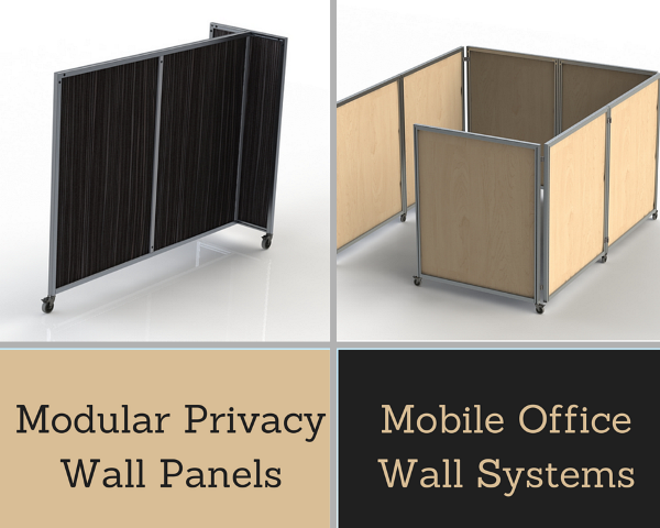 modular privacy wall panels and mobile office wall systems