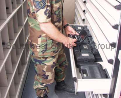 mobile high density storage for special operations squadron organization and security