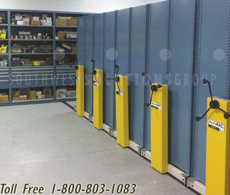 centralized parts and tool storage in mobile ergonomic high density system