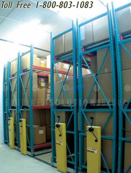 mobilized storage racks enhance efficiency and save space