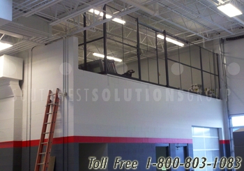 secure wire partition storage cage areas store & secure automotive inventory