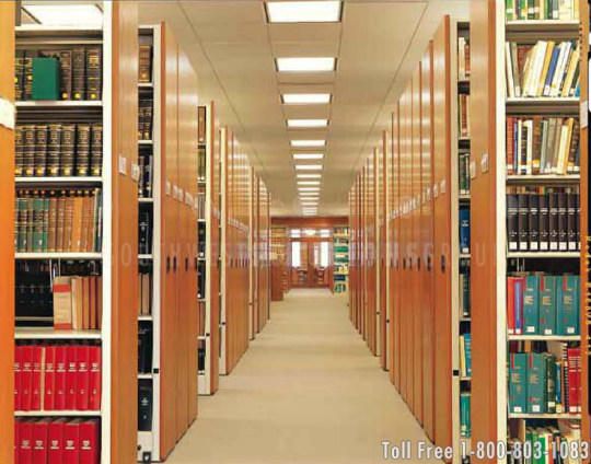 compact mobile bookstacks maximize space at the university law library