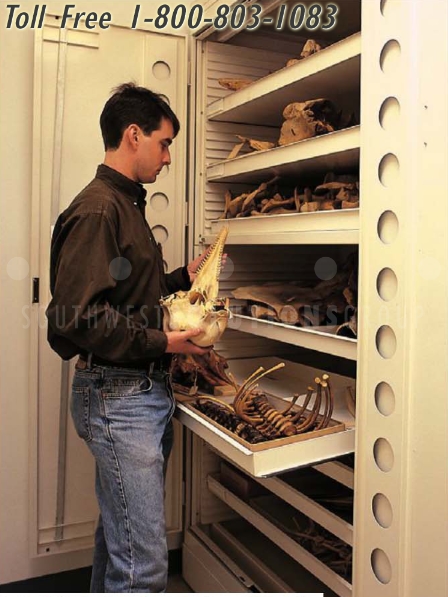 mobile systems house large mammal species to improve organization for museum