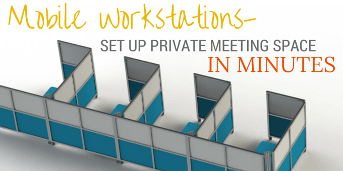 set up private meeting spaces