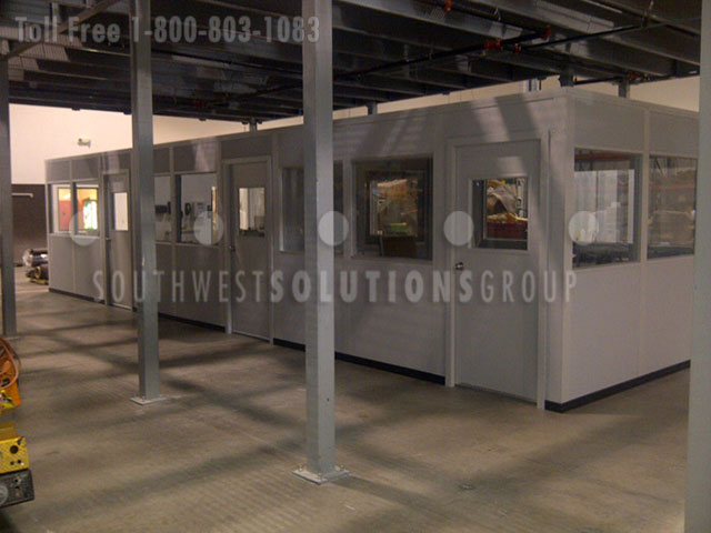 under mezzanine inplant offices modular construction warehouses distribution facilities