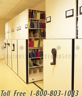 compact mobile storage solves floor load & space concerns for consulting company