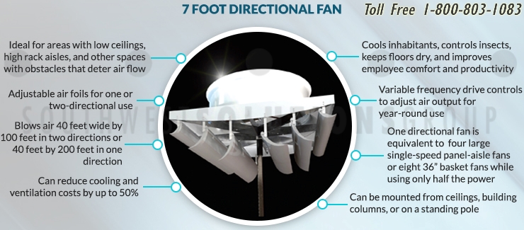 adjustable 7-foot directional warehouse fan info