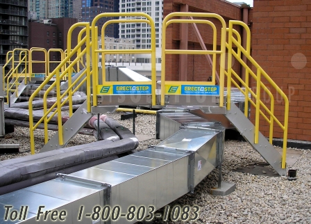 equipment crossover stairs & bridges for industrial manufacturing & warehousing